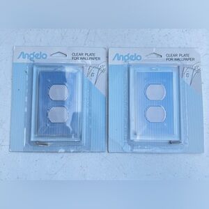 Angelo Clear Wallpaper Outlet Cover Plate - Clear (2-Pack)